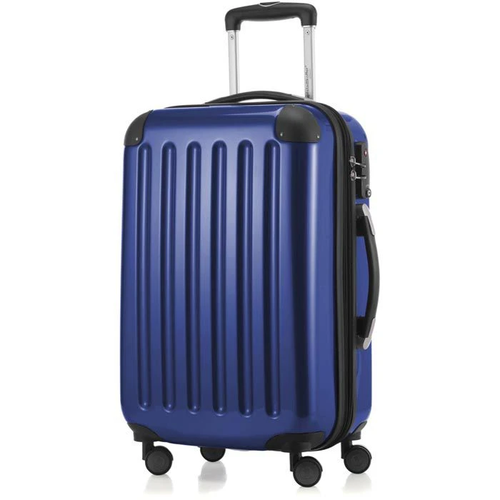 Hauptstadtkoffer Reisekoffer Alex 8278, Hartschale, Trolley 4 Rollen Dunkelblau 42 Liter, 55cm Größe S