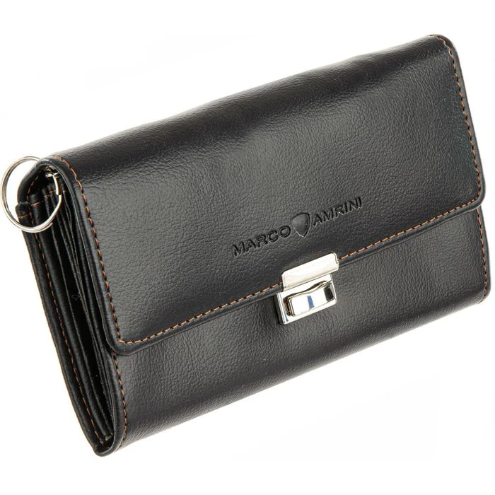 Marco-Amrini Kellnerbörse Set, Schwarz, Kunstleder, 18 X 11cm, Tasche, Kette, 110cm-Gürtel – Bild 4