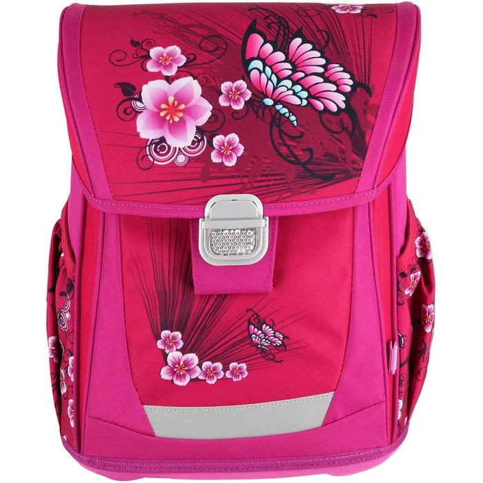 Spirit Schulranzen Cool Blume TTS 408838, Für Mädchen, Rot, 4-teiliges Set – Bild 2