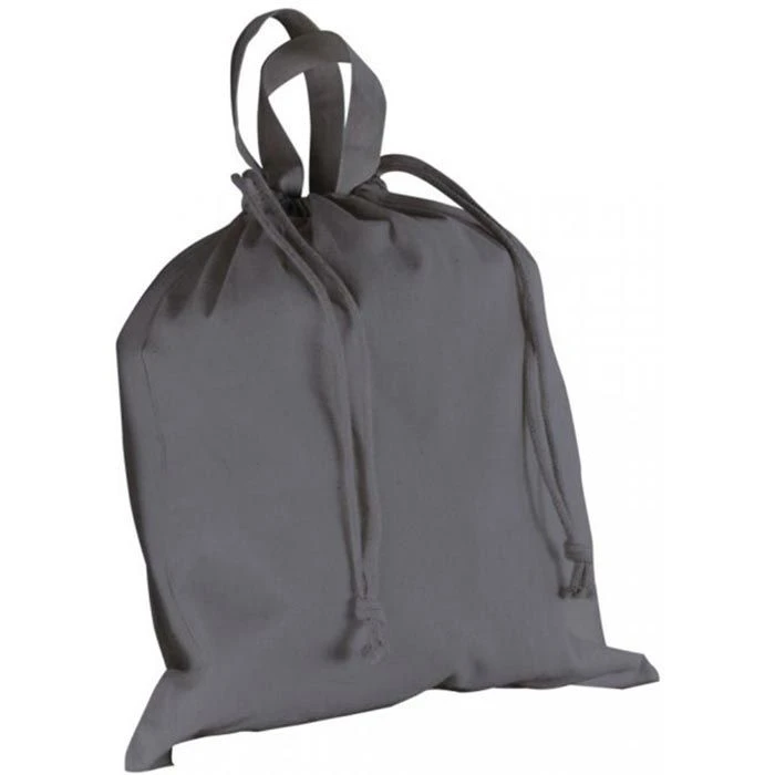 Rayher Stoffbeutel 38341562, Mit Kordelzug, Grau, Baumwolle, 40 X 42 Cm