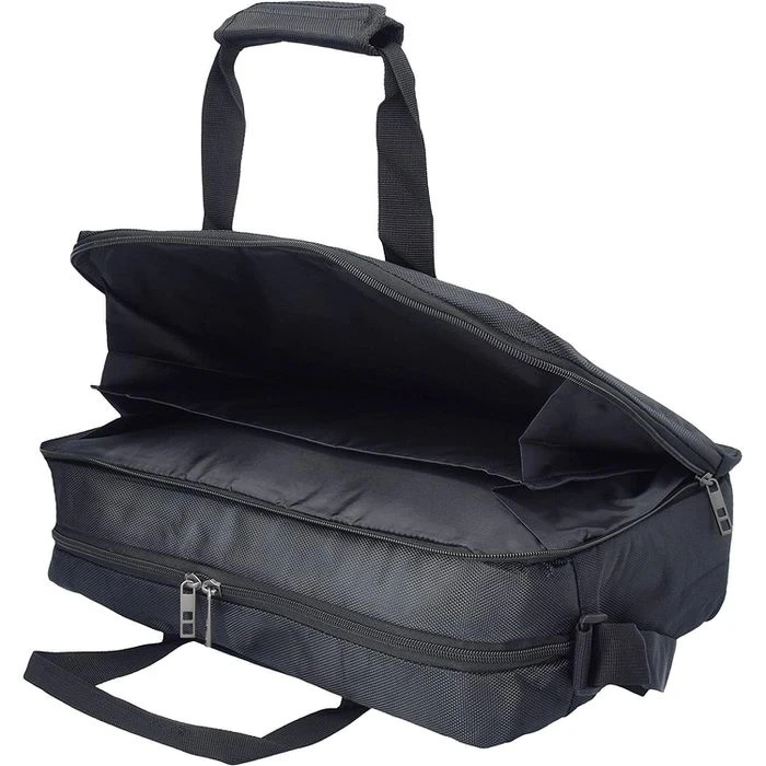 D&N Aktentasche 5617 Basic Line Schwarz, Mit Reißverschluss, Laptopfach, Polyester – Bild 2