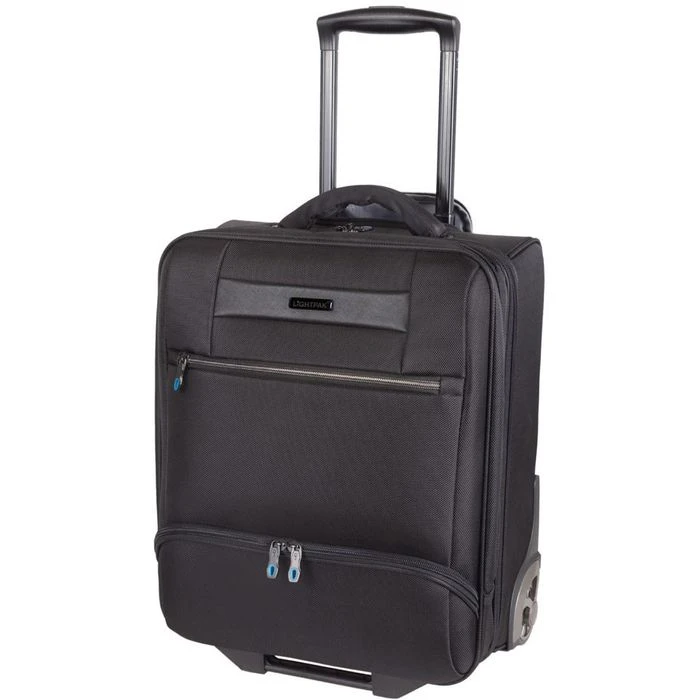 LightPak Business-Trolley Lando 46146, Nylon, Mit Laptopfach, Schwarz