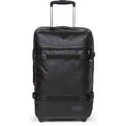 Eastpak Reisekoffer Transit'R S Tarp Weichschale, Trolley, 2 Rollen, Schwarz, 42L, 51cm, Größe S