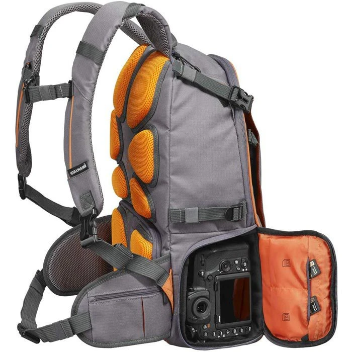 Cullmann Kamerarucksack Ultralight Sports DayPack, 300, Regenhülle, Grau / Orange – Bild 3