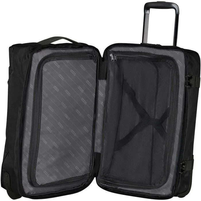 AmericanTourister Reisetasche Urban Track, Mit Rollen, Recyceltes PET, Schwarz, 55L, 55cm, Größe S – Bild 2