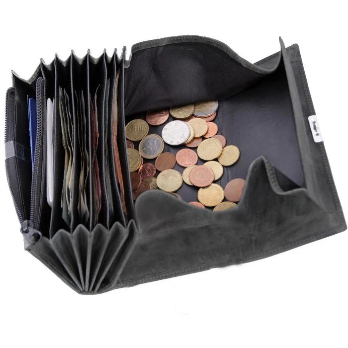 Alassio Kellnerbörse 42196, Grau, Echt Rindsleder, 18,5 X 9,5cm – Bild 2