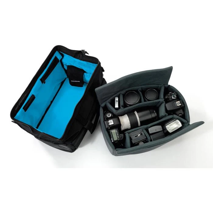 Cullmann Kameratasche Amsterdam Maxima 520, Polyester, Schultergurt, Wasserabweisend, Schwarz – Bild 5