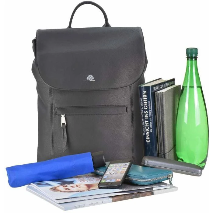 Greenburry Rucksack Madl Dasch Annerl L, 5604-39, New Black, Kunstleder, 16 Liter, 37cm, Damen – Bild 6