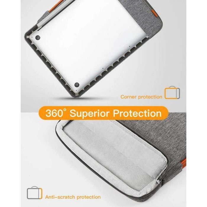 Inateck Laptophülle LB02006-15, Polyester, Grau, Bis 39,6 Cm / 15,6 Zoll – Bild 3