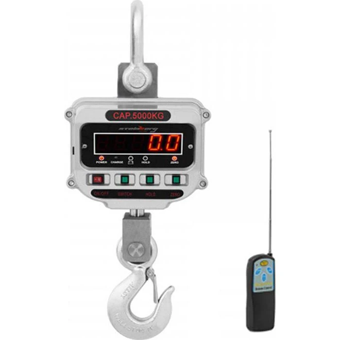 Steinberg-Systems Kranwaage SBS-KW-5TE, Mit Fernbedienung, Teilung 1kg/2kg, Bis 5000kg