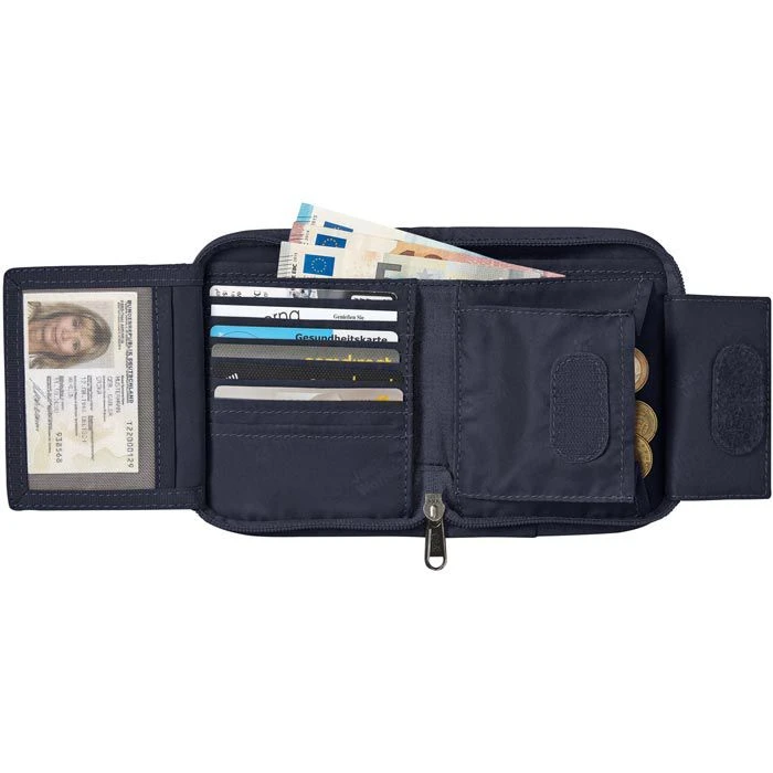 Jack Wolfskin Jack-Wolfskin Geldbörse First Class, 8006761-1010, Polyester, Münzfach, Klettverschluss, Blau – Bild 3
