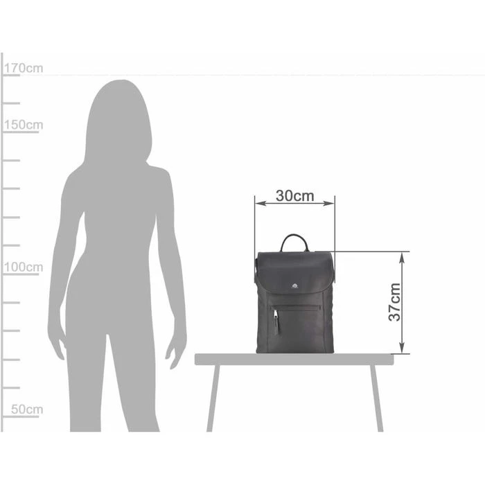 Greenburry Rucksack Madl Dasch Annerl L, 5604-39, New Black, Kunstleder, 16 Liter, 37cm, Damen – Bild 5