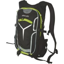 Wheel-Bee Rucksack Bike Stelvio, Mit LED-Licht, Schwarz, Laptopfach, Polyester, 18L, 46cm