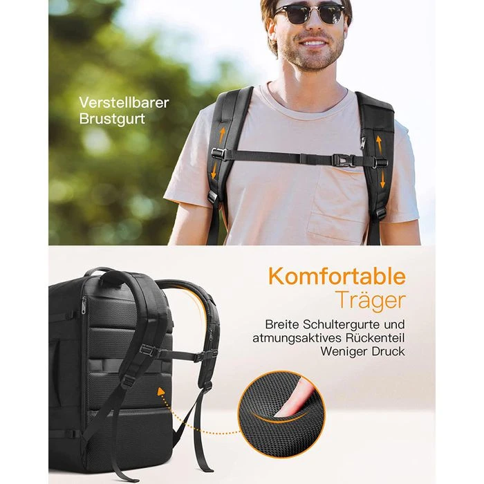 Inateck Laptop-Rucksack BP03005, Bis 15,6 Zoll / 39,6 Cm, Polyester – Bild 7