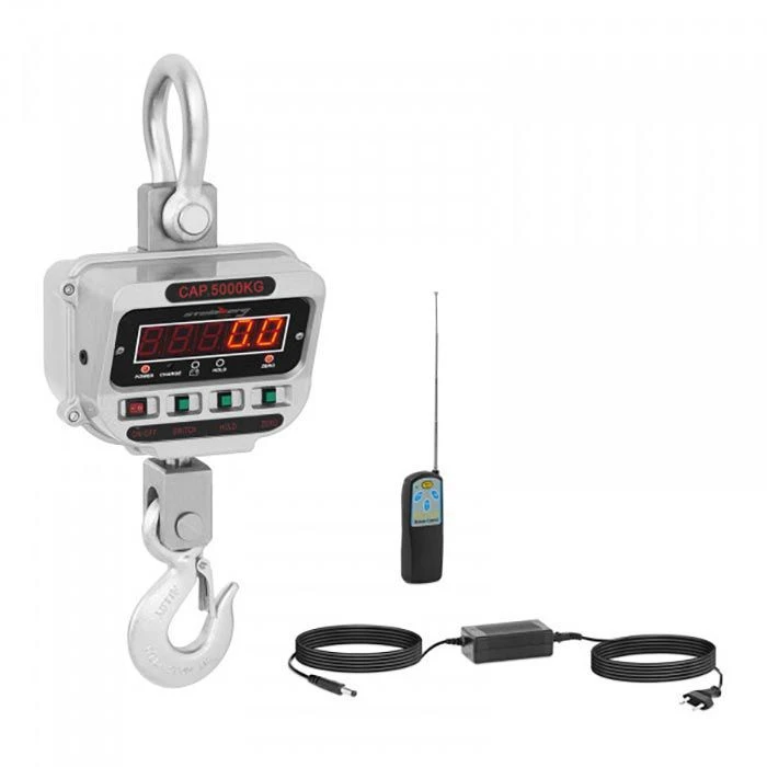 Steinberg-Systems Kranwaage SBS-KW-5TE, Mit Fernbedienung, Teilung 1kg/2kg, Bis 5000kg – Bild 3