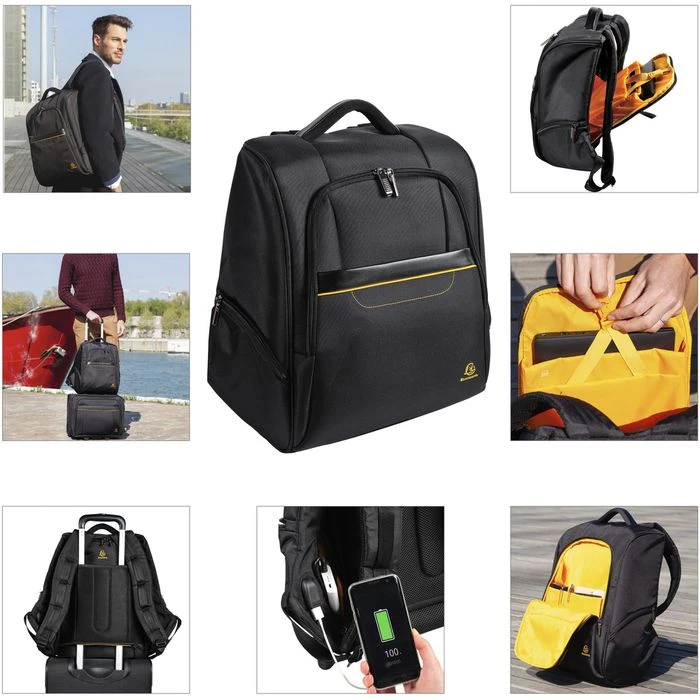 Exacompta Laptop-Rucksack Exactive, 17634E, Bis 15,6 Zoll / 39,6 Cm, Polyester – Bild 7