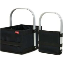 Achilles Einkaufskorb Handle-Box Kids, Faltbar, Schwarz, 30 X 20 X 17cm
