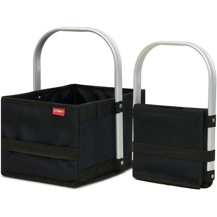 Achilles Einkaufskorb Handle-Box Kids, Faltbar, Schwarz, 30 X 20 X 17cm