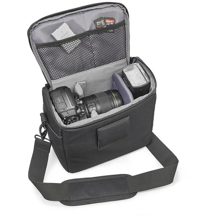 Cullmann Kameratasche Malaga Maxima 120, Polyester, Schultergurt, Wasserabweisend, Schwarz â Bild 2