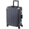 Alumaxx Reisekoffer Orbit 45171, Hartschale, Trolley 4 Rollen, Schwarz, 37 L, 55cm, Größe S