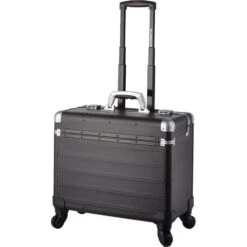 Alumaxx Pilotenkoffer Pandora 45169, Trolley, Aluminium, Mit Laptopfach, Schwarz