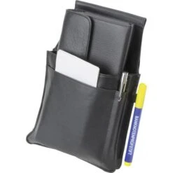 Böttcher-AG Kellnertasche Schwarz, Echt Leder, Für Kellnerbörsen Bis 30 X 13 Cm