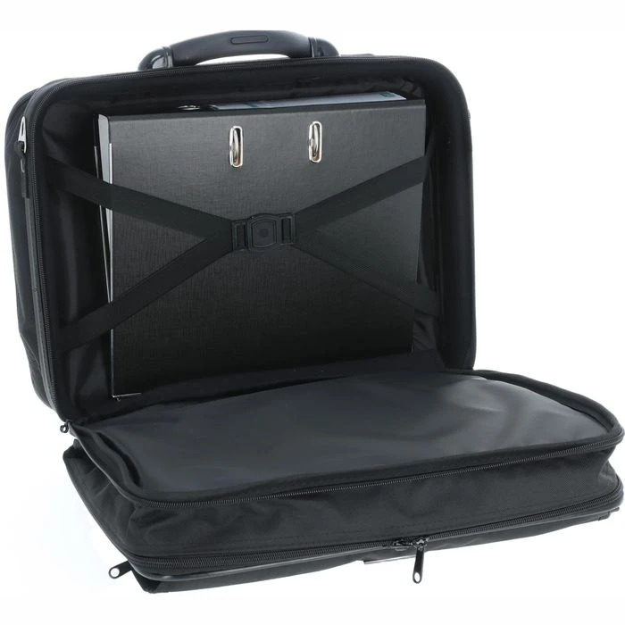 LightPak Pilotenkoffer Corniche, 46075, Schwarz, Mit Reißverschluss, Laptopfach, Polyester – Bild 6
