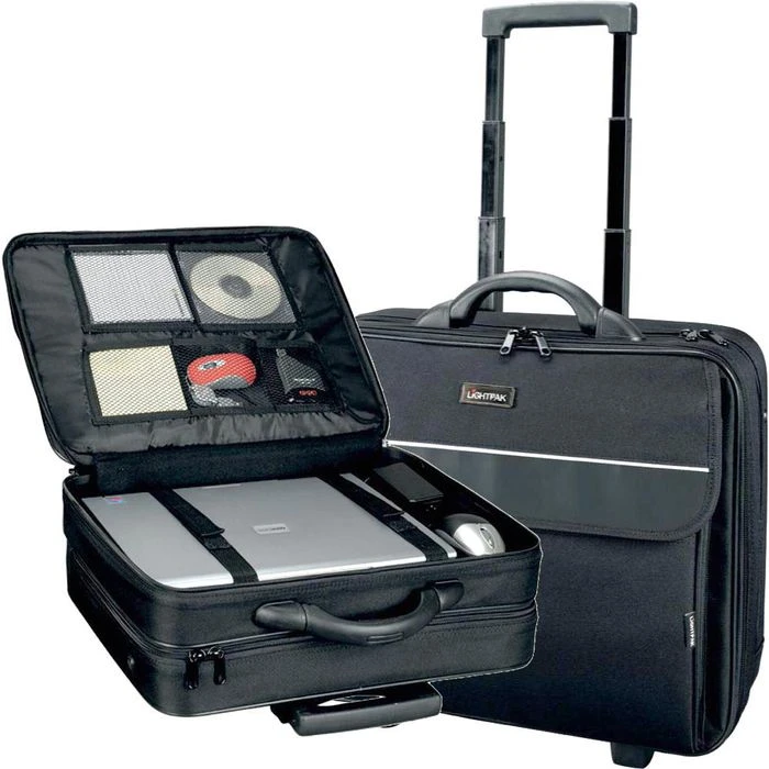 LightPak Business-Trolley Treviso 92702, Polyester, Mit Laptopfach, Schwarz – Bild 4