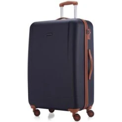 Hauptstadtkoffer Reisekoffer Wannsee, Hartschale, Trolley 4 Rollen, Dunkelblau, 94 L, 77cm, GröĂe XL
