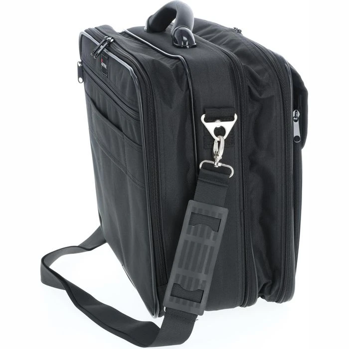 LightPak Pilotenkoffer Corniche, 46075, Schwarz, Mit Reißverschluss, Laptopfach, Polyester – Bild 8
