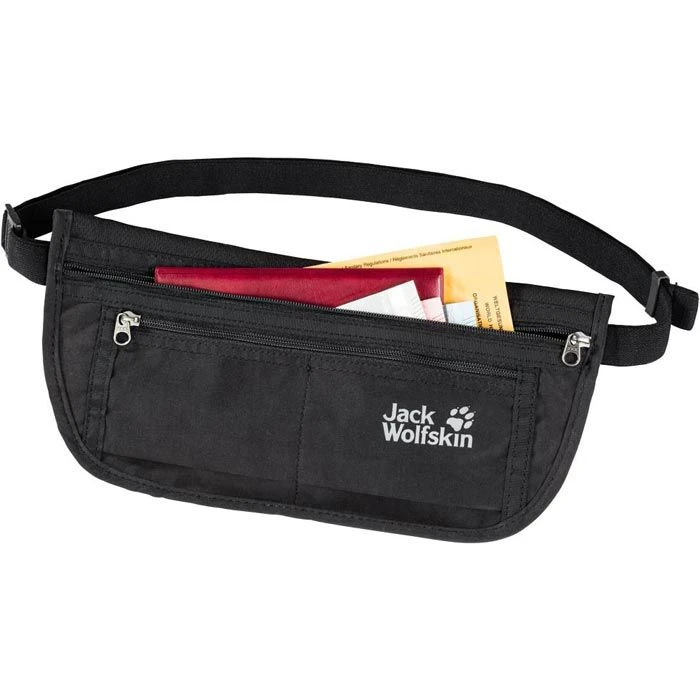 Jack Wolfskin Jack-Wolfskin Gürteltasche Document Belt De Luxe Schwarz, 0,5 Liter, Breite 27cm, Polyester – Bild 3
