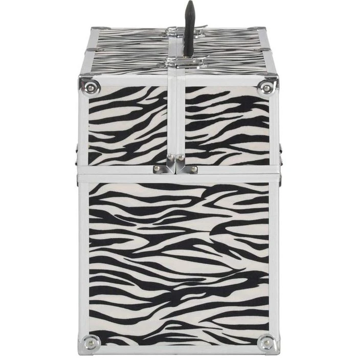 VidaXL Kosmetikkoffer 91835, Klein, Hartschale, Abschließbar, Zebrastreifen – Bild 4