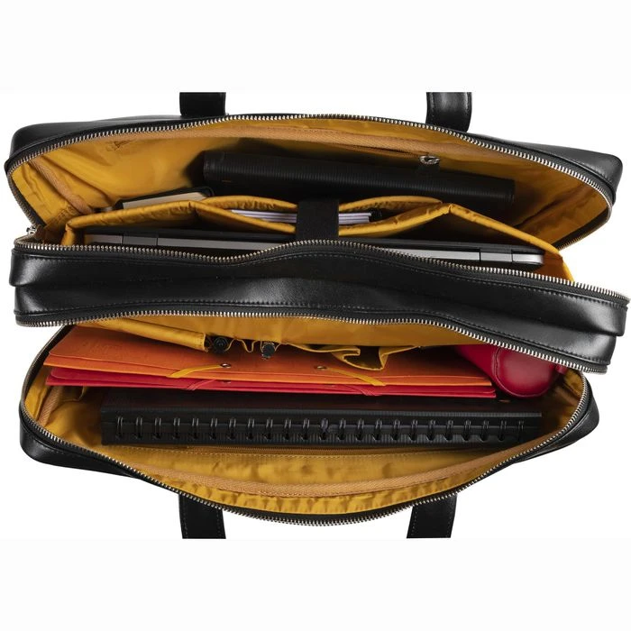 Exacompta Laptoptasche Exactive, 17537E, Bis 15,6 Zoll / 39,6 Cm Laptops, Echt Leder – Bild 2