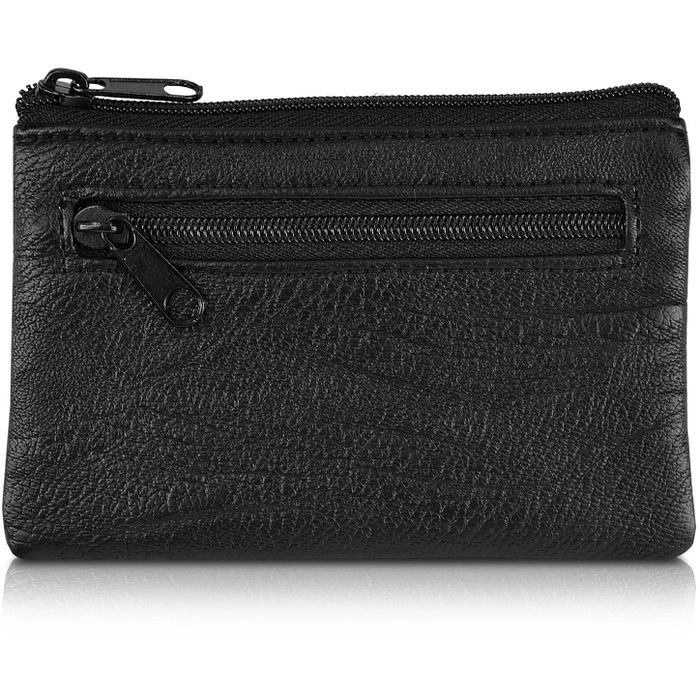 Kwmobile Schlüsseltasche Kunstleder, RFID Schutz, Schlüsseletui, Schwarz