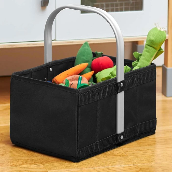 Achilles Einkaufskorb Handle-Box Kids, Faltbar, Schwarz, 30 X 20 X 17cm – Bild 2