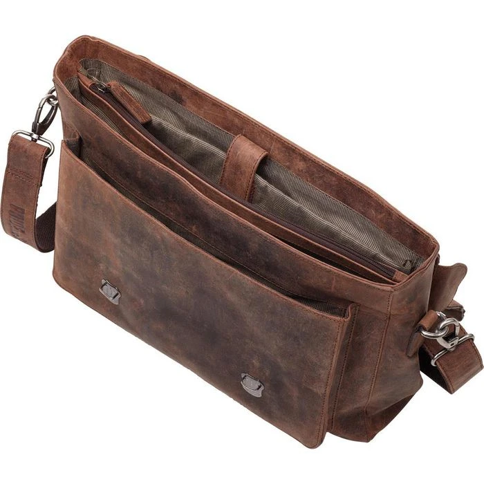 Pride&Soul Aktentasche Cloud, 47139, Braun, Mit Steckschlössern, Echt Leder – Bild 2