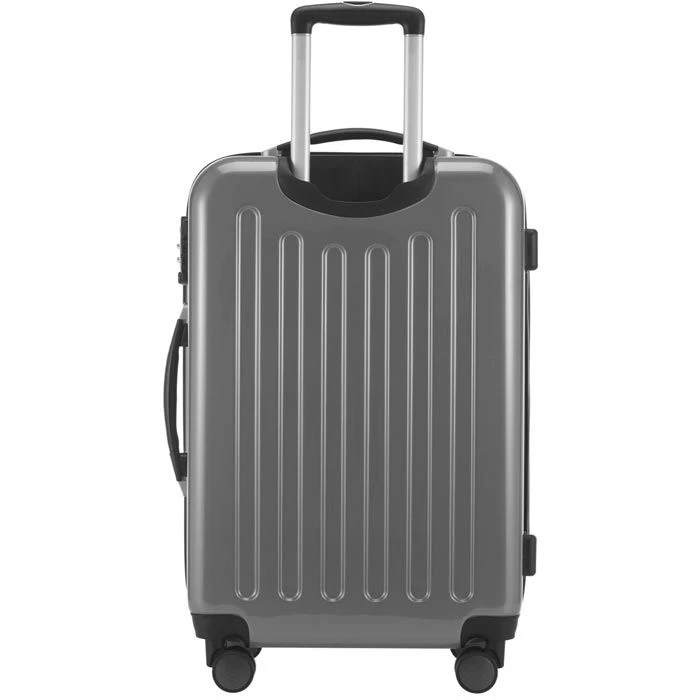 Hauptstadtkoffer Reisekoffer Alex 8278, Hartschale, Trolley 4 Rollen, Silber, 74 Liter, 65cm, Größe L – Bild 3