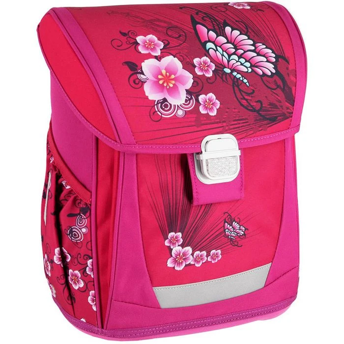 Spirit Schulranzen Cool Blume TTS 408838, Für Mädchen, Rot, 4-teiliges Set – Bild 3