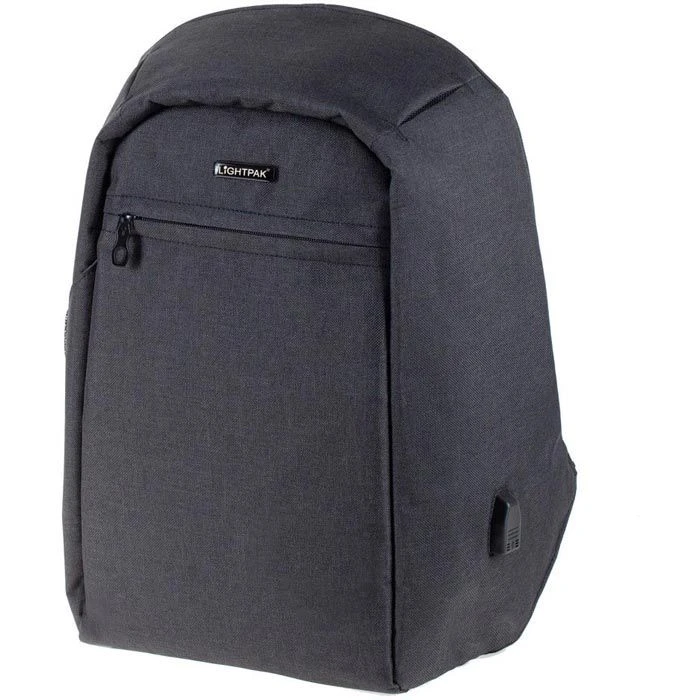 LightPak Laptop-Rucksack Safepack 46154, Bis 15 Zoll / 38,1 Cm, Polyester