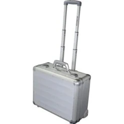 Alumaxx Business-Trolley Galaxy 45163, Aluminium, Mit Laptopfach, Silber
