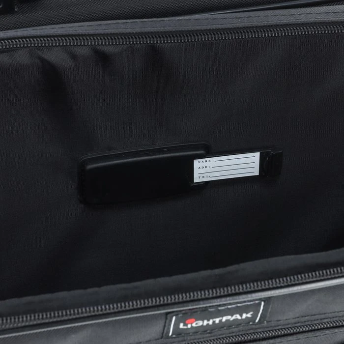 LightPak Pilotenkoffer Corniche, 46075, Schwarz, Mit Reißverschluss, Laptopfach, Polyester – Bild 7