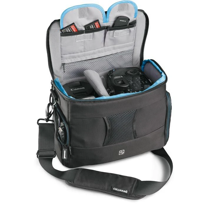 Cullmann Kameratasche Sidney Pro Maxima 300, Polyester, Schultergurt, Regenhülle, Schwarz – Bild 2