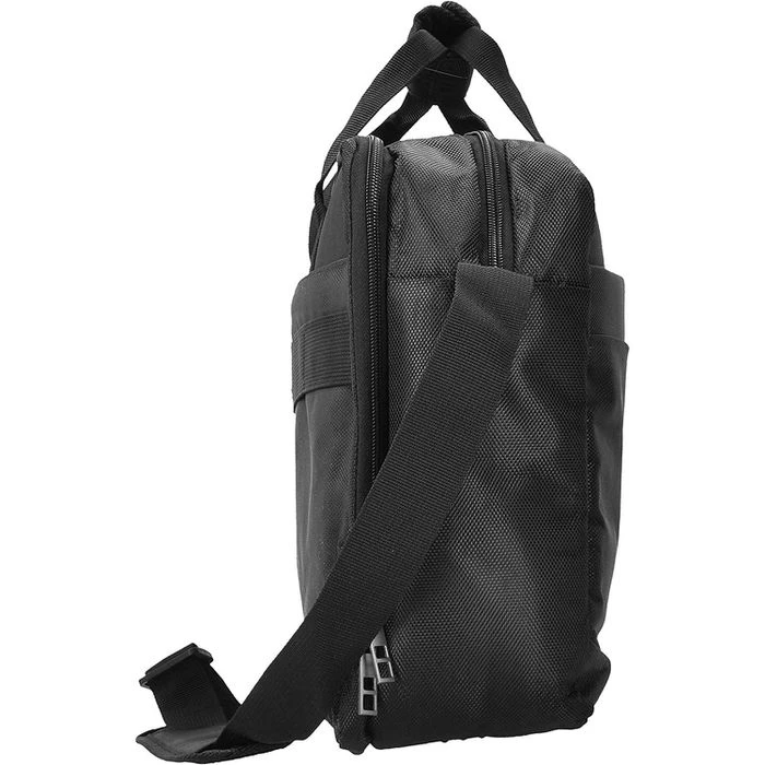 D&N Aktentasche 5617 Basic Line Schwarz, Mit Reißverschluss, Laptopfach, Polyester – Bild 3
