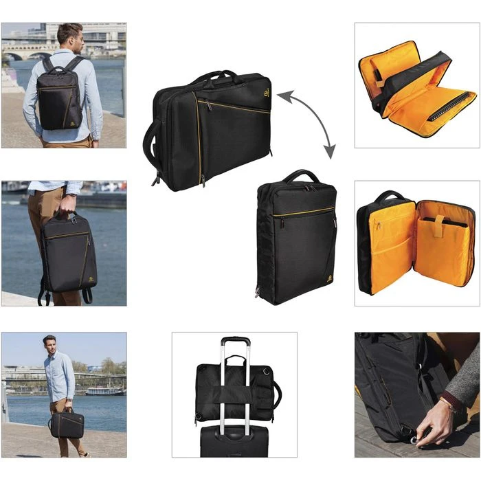 Exacompta Laptop-Rucksack Exactive Dual, 17734E, Bis 15,6 Zoll / 39,6 Cm, Polyester – Bild 7