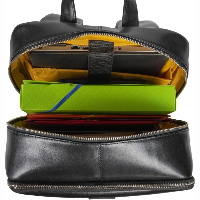 Exacompta Laptop-Rucksack Exactive, 17637E, Bis 15,6 Zoll / 39,6 Cm, Echt Leder – Bild 2