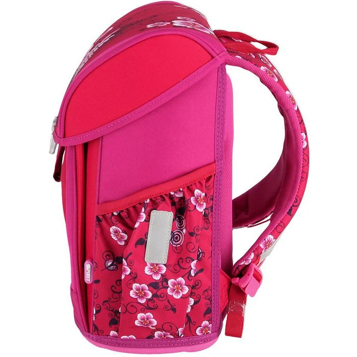 Spirit Schulranzen Cool Blume TTS 408838, Für Mädchen, Rot, 4-teiliges Set – Bild 4