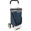 Bremermann Einkaufstrolley 43013, Klappbar, Mit Kühlfach, Bis 25kg, Blau