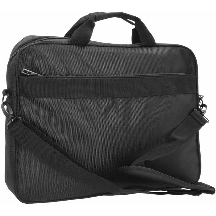 D&N Aktentasche 5616 Basic Line Schwarz, Mit Reißverschluss, Laptopfach, Polyester – Bild 4