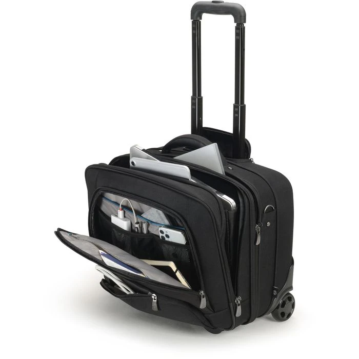 Dicota Business-Trolley Eco Multi Roller PRO D30924-RPET, Recyceltes PET, Mit Laptopfach, Schwarz, 27,5L – Bild 2