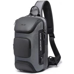 BANGE Umhängetasche AIR City, Nylon, 23 X 36 X 13 Cm, Grau